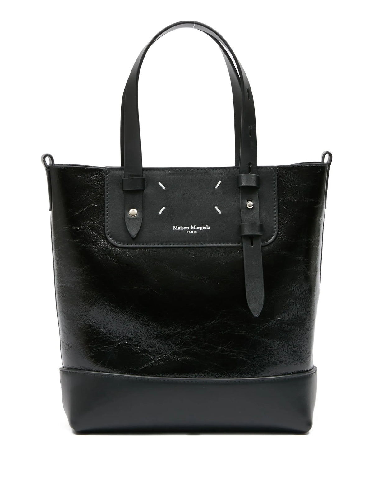Maison Margiela tote corto con correa Vertical - Negro - imagen 1
