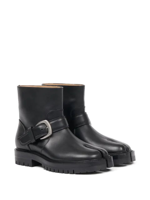 Maison Margiela botines Tabi County de piel - Negro - vista 2