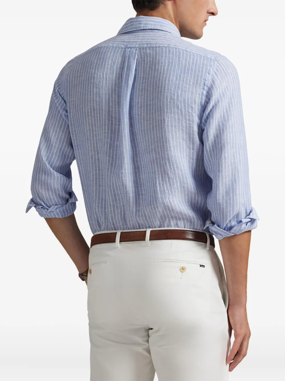 Polo Ralph Lauren camisa con botones y rayas estampadas