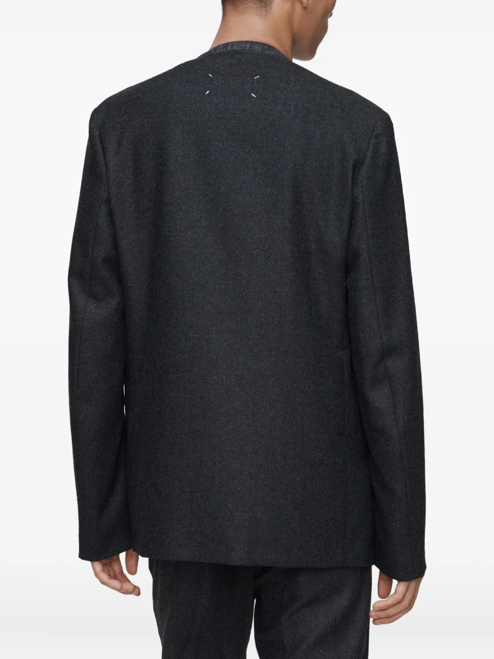 Maison Margiela blazer sin cuello con cuatro costuras - Gris - imagen 4