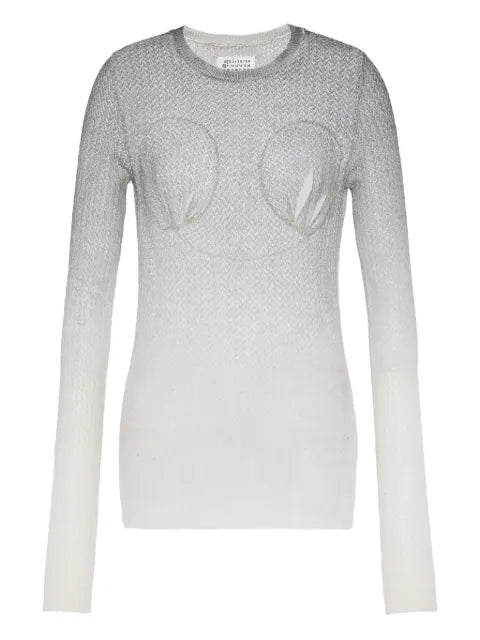 Maison Margiela suéter traslúcido - imagen 1