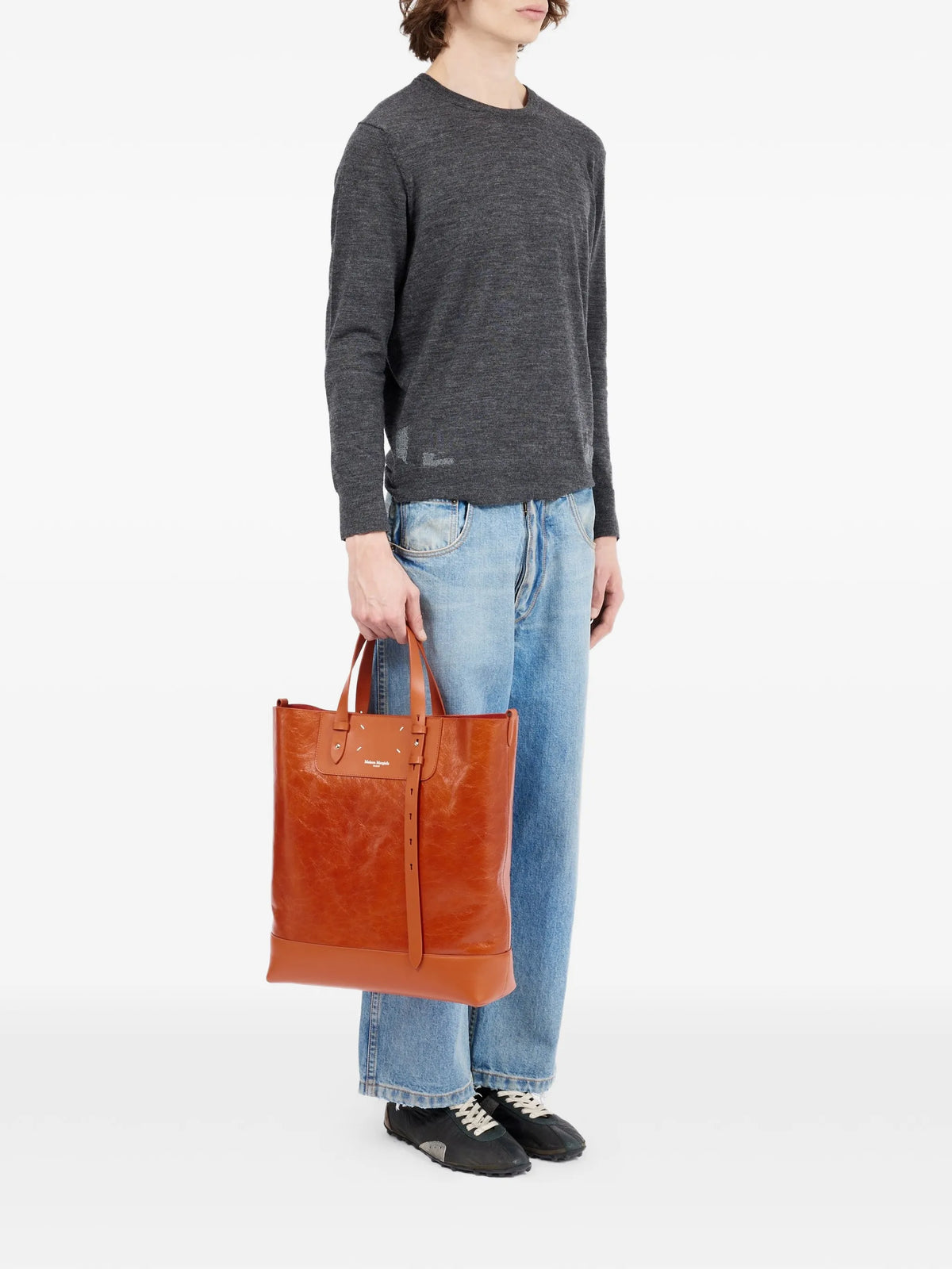 Maison Margiela tote Shopping Vertical - Marrón - imagen 2