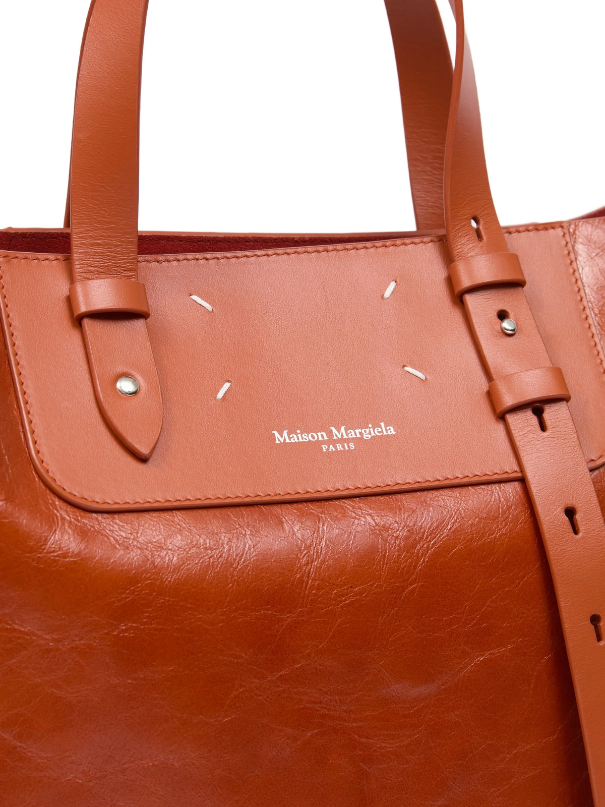 Maison Margiela tote Shopping Vertical - Marrón - imagen 4