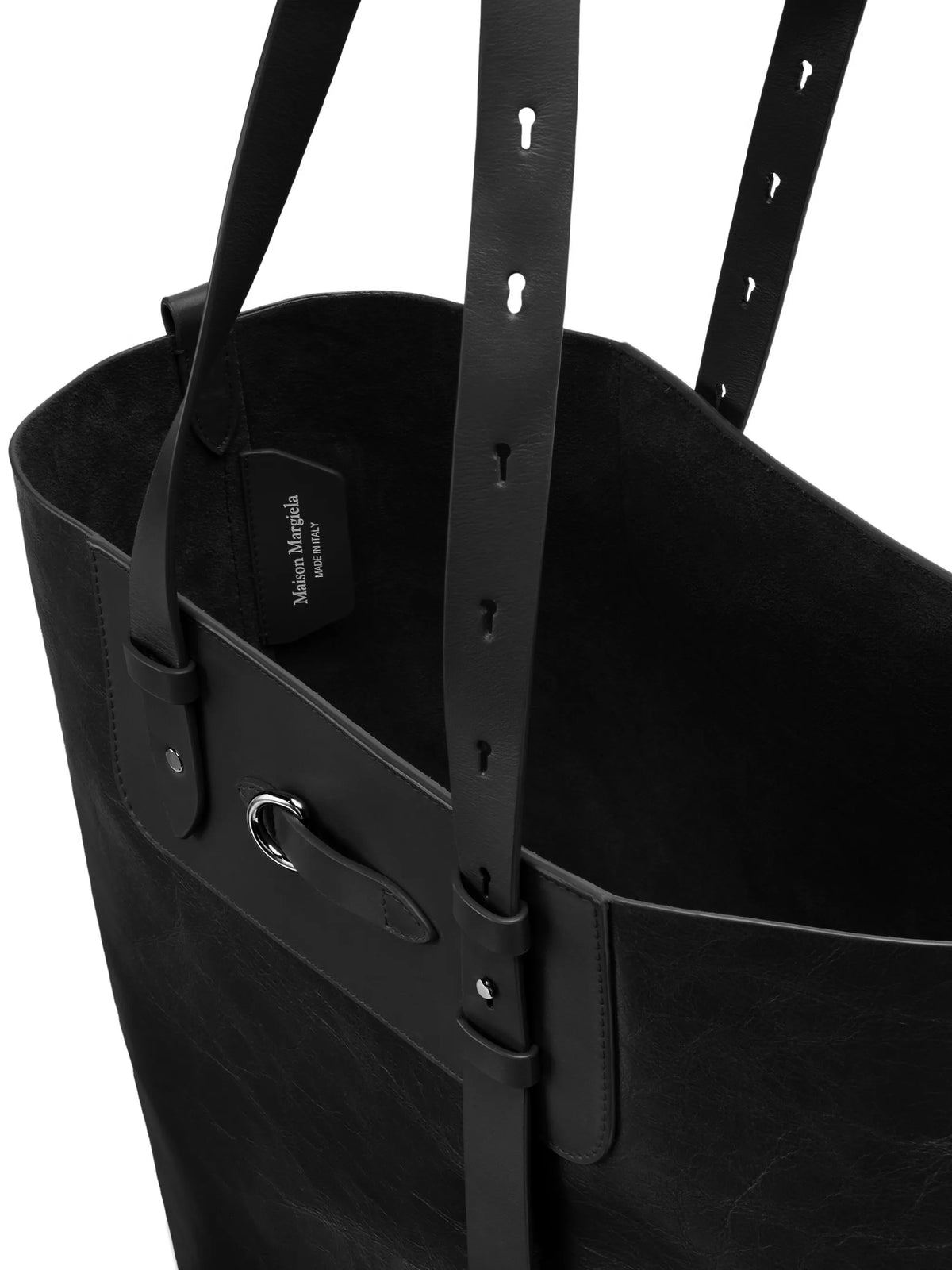 Maison Margiela tote con detalle de cinturón - Negro - imagen 4