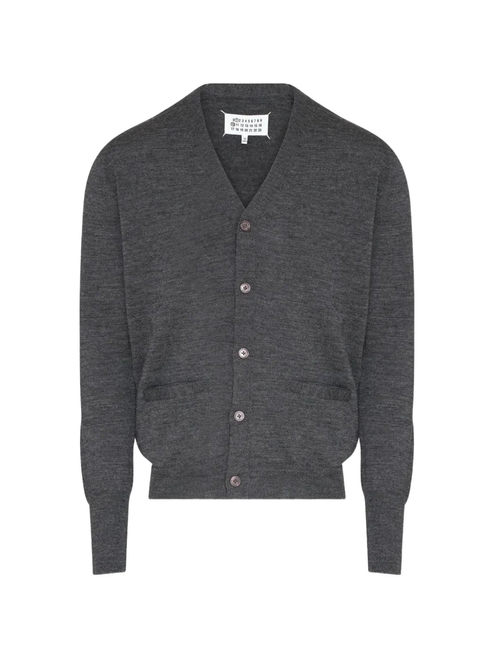 Maison Margiela cárdigan con cuello en V - Gris - imagen 1