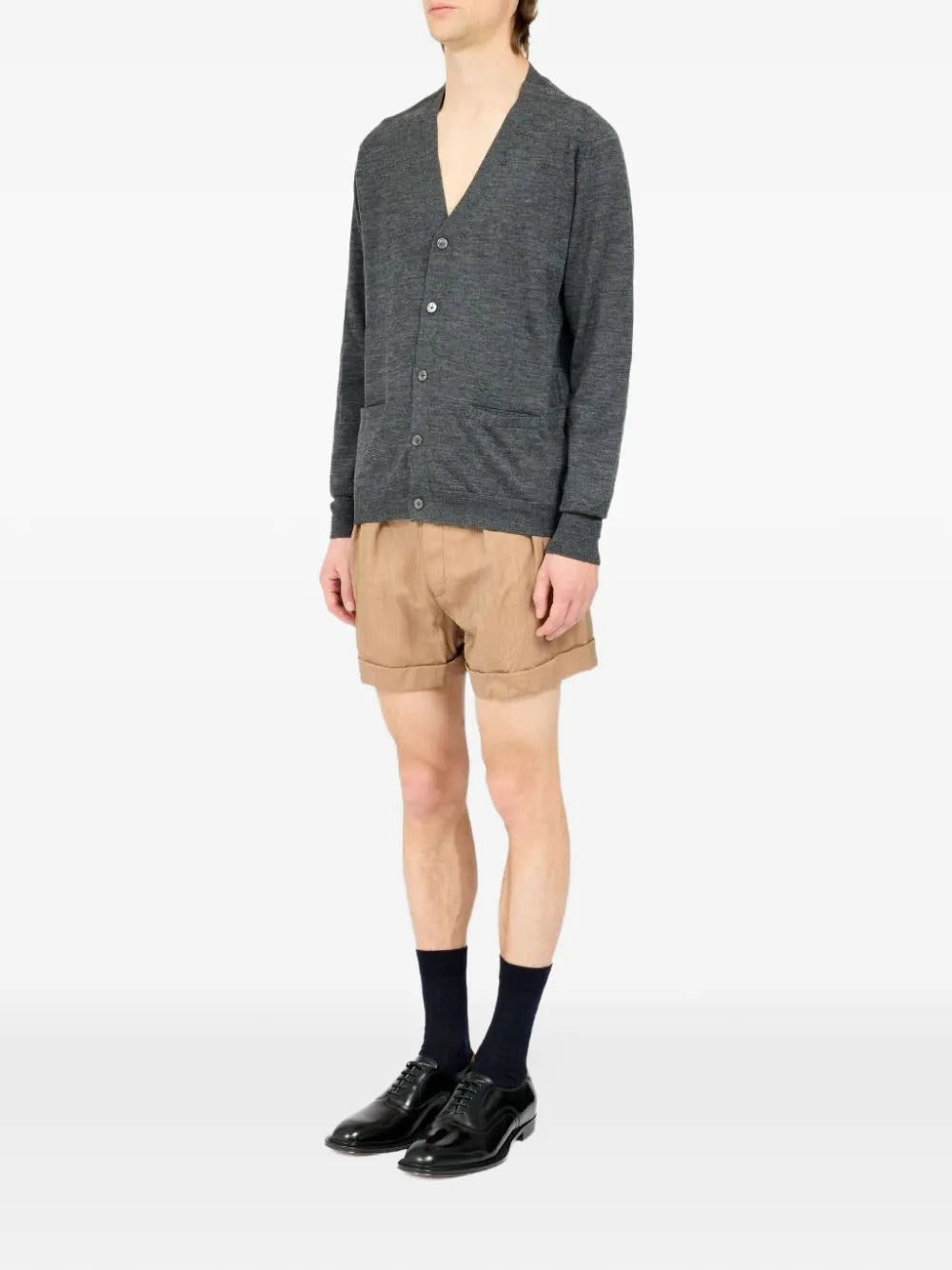 Maison Margiela cárdigan con cuello en V - Gris - imagen 3