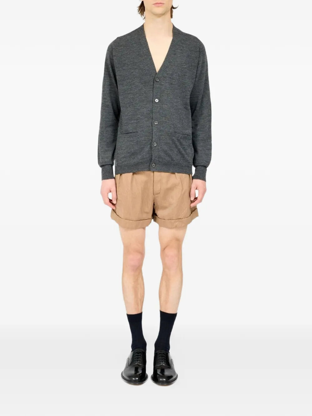 Maison Margiela cárdigan con cuello en V - Gris - imagen 2
