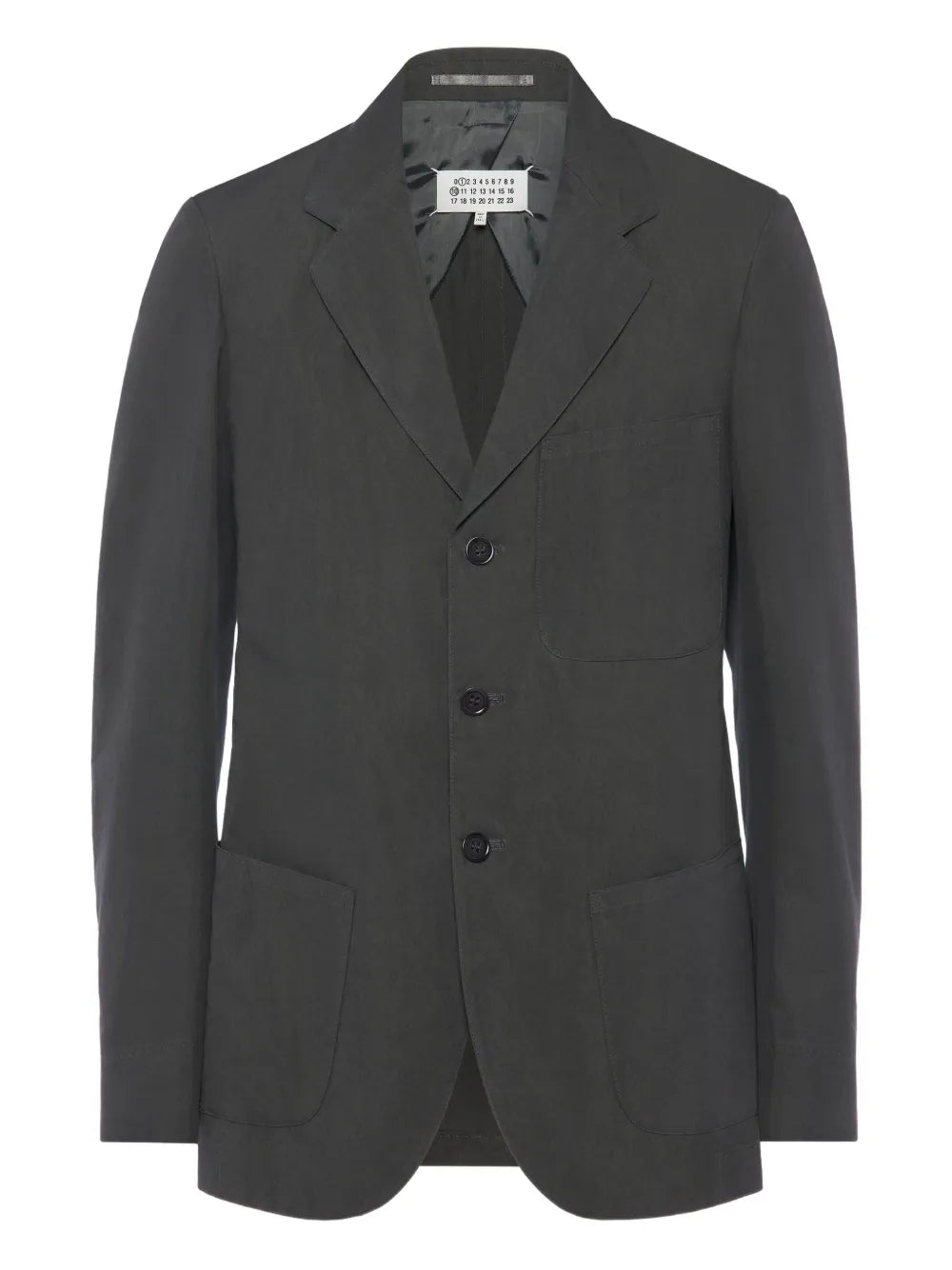Maison Margiela chamarra de seda de algodón - Gris - imagen 1