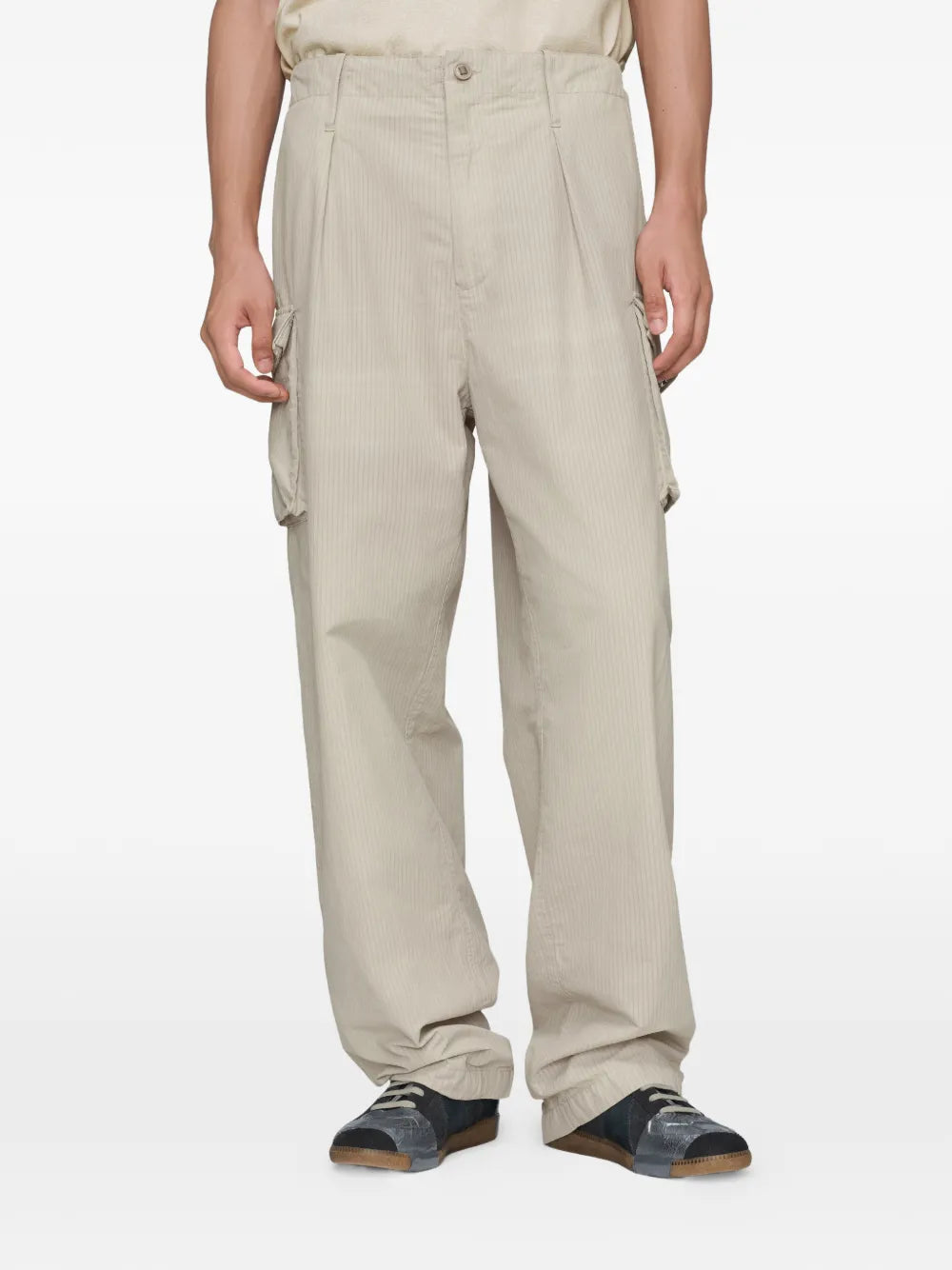 Maison Margiela pantalones cargo en mezcla de algodón - Neutro - imagen 3