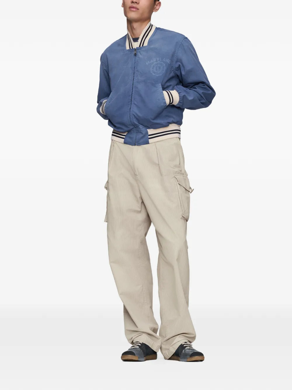 Maison Margiela pantalones cargo en mezcla de algodón - Neutro - imagen 2