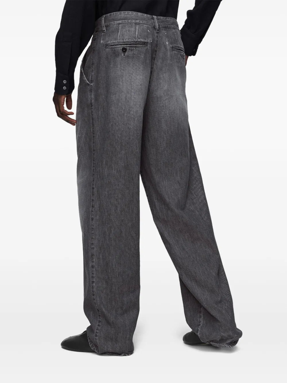 Maison Margiela jeans rectos con efecto desgastado - Gris - imagen 4