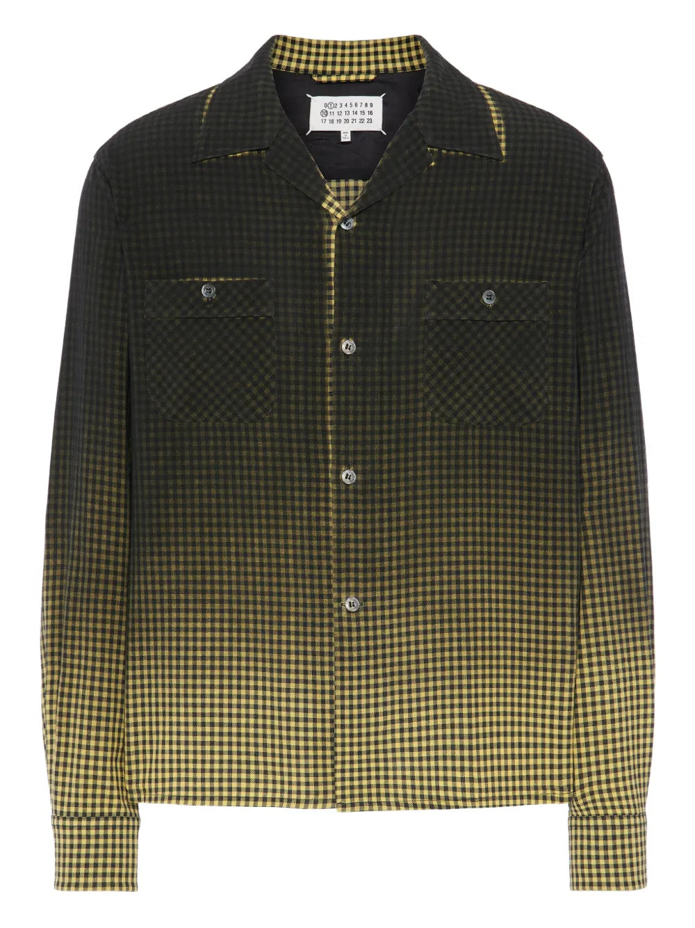Maison Margiela camisa con motivo de cuadros - Negro - imagen 1