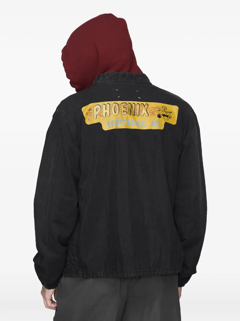 Maison Margiela chamarra estilo retro - Negro - imagen 4