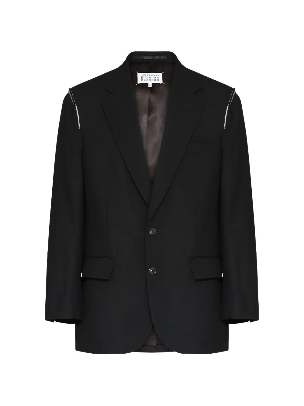 Maison Margiela blazer con botones - Negro - imagen 2
