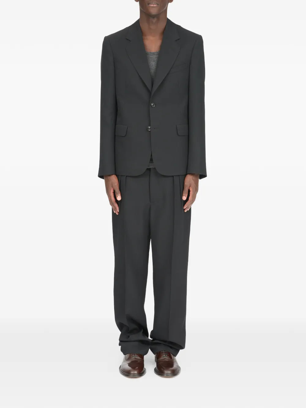 Maison Margiela blazer de lana con botones - Negro - imagen 2