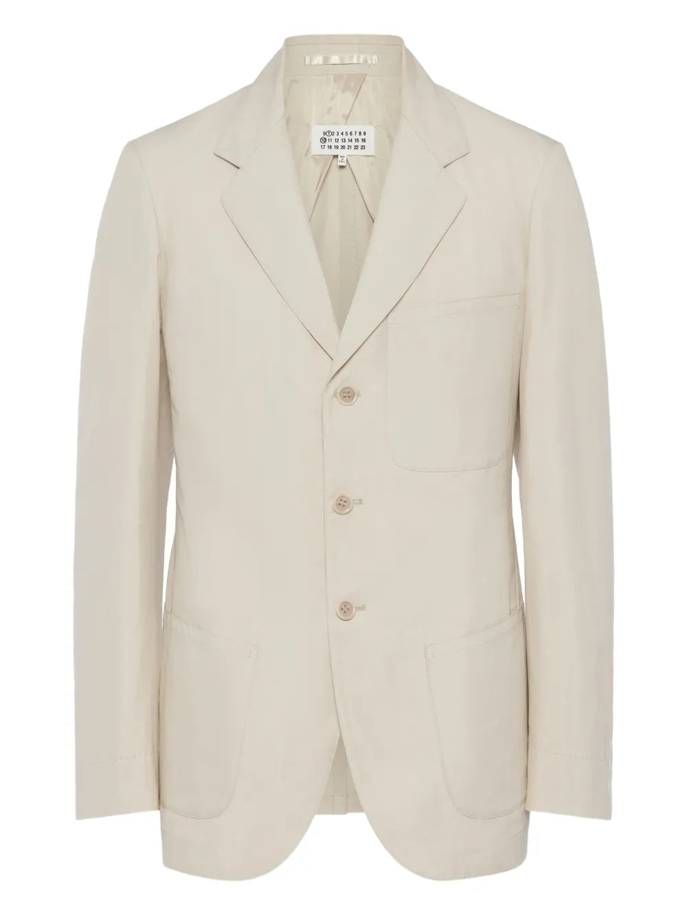 Maison Margiela chamarra de seda de algodón - Neutro - imagen 1