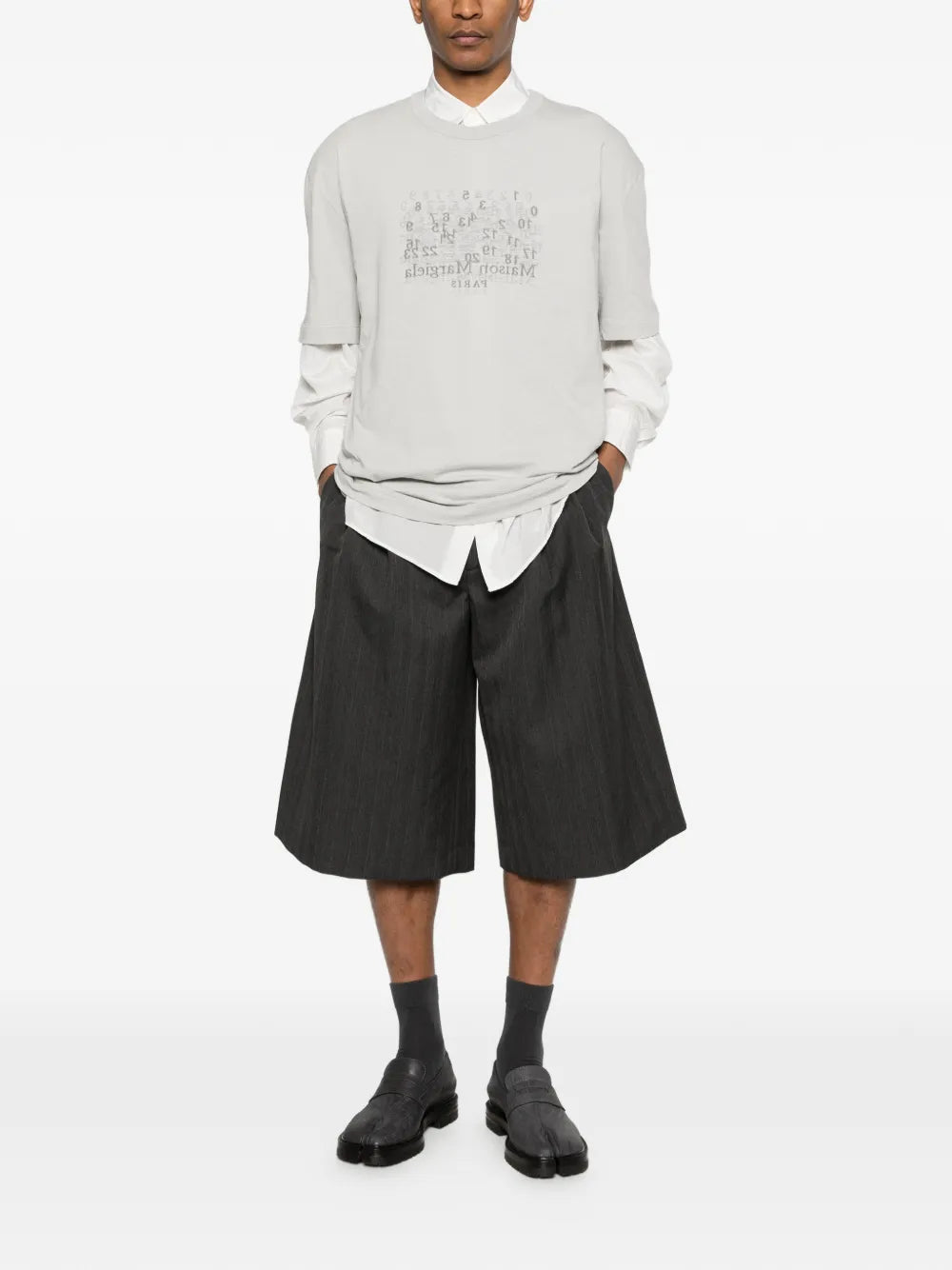 Maison Margiela playera con motivo gráfico - Gris - imagen 2