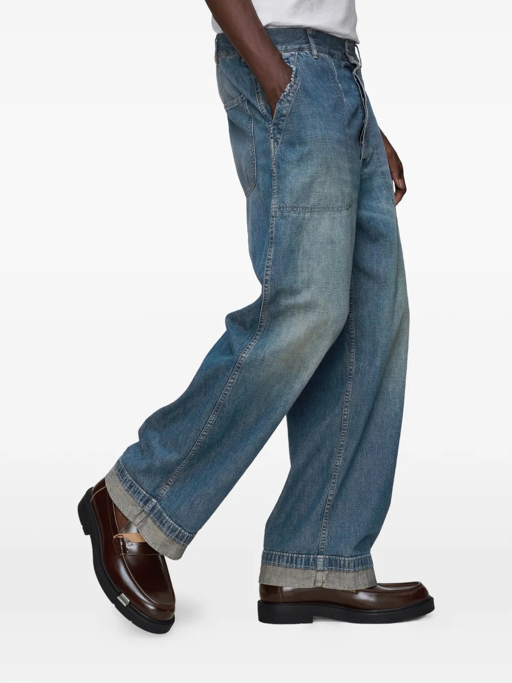 Maison Margiela jeans anchos - Azul - imagen 3