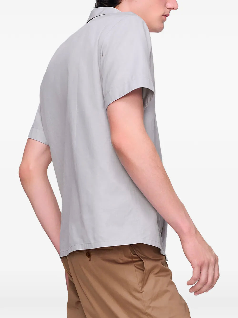 Maison Margiela camisa bowling de algodón - Gris - imagen 4