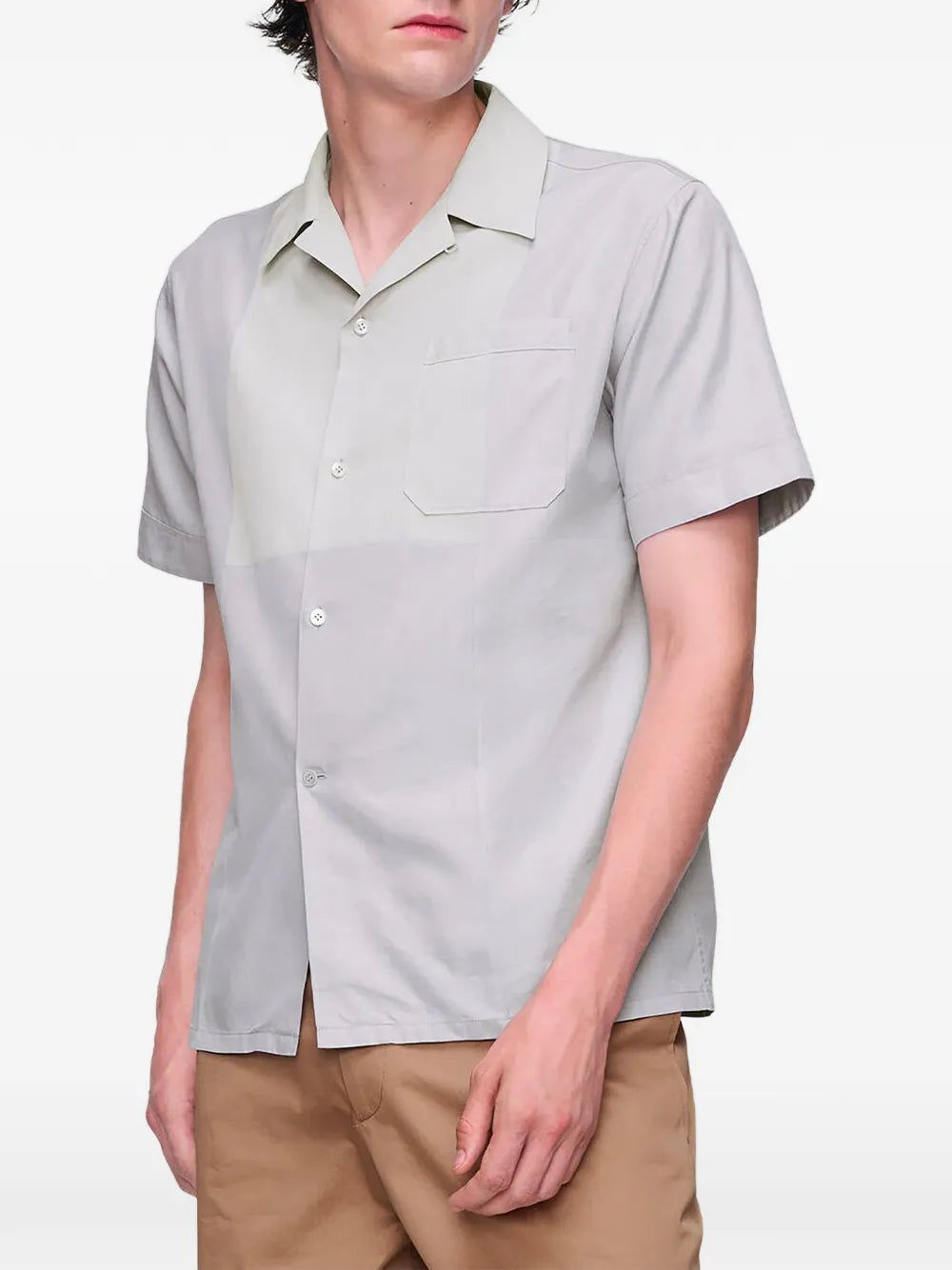 Maison Margiela camisa bowling de algodón - Gris - imagen 3