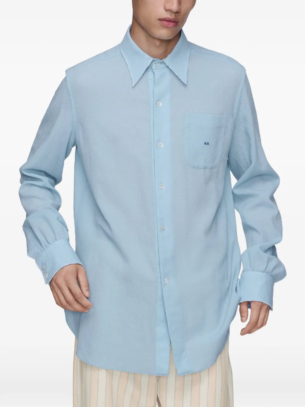 Maison Margiela camisa Vrgin - Azul - imagen 3