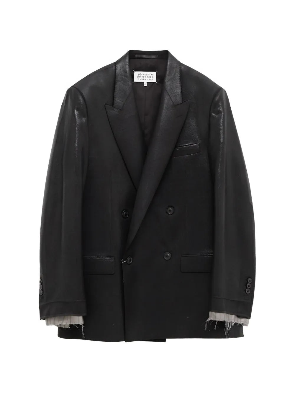 Maison Margiela blazer con doble botonadura - Negro - imagen 1