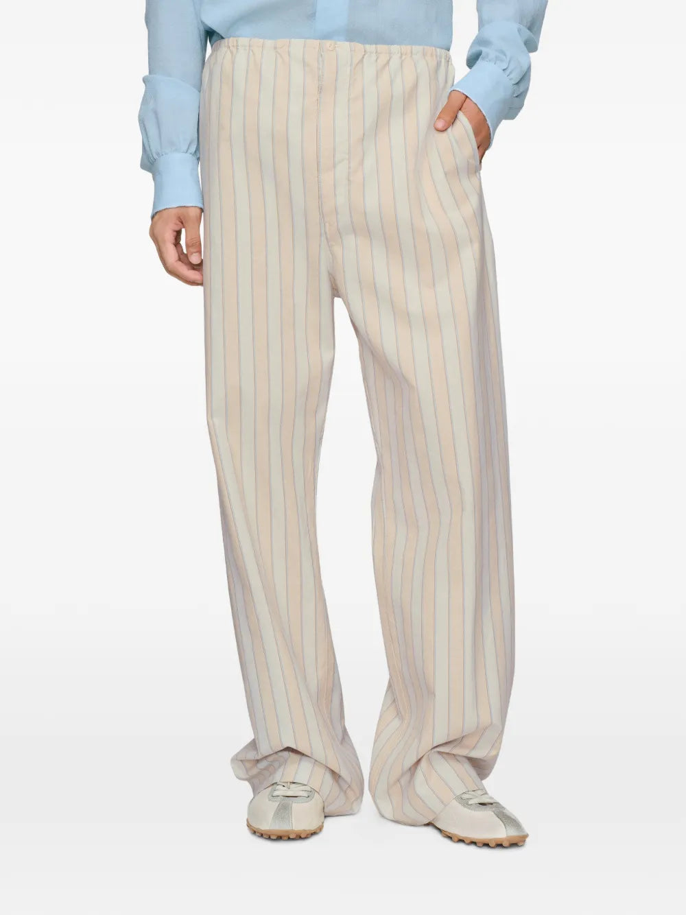Maison Margiela pantalones con bolsillos y motivo de rayas - Neutro - imagen 3