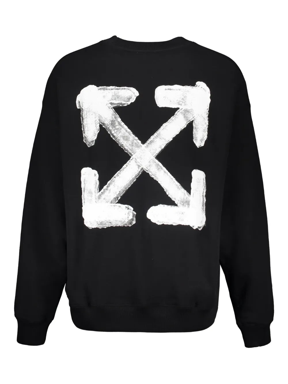 Off-White sudadera con cuello redondo y logo estampado