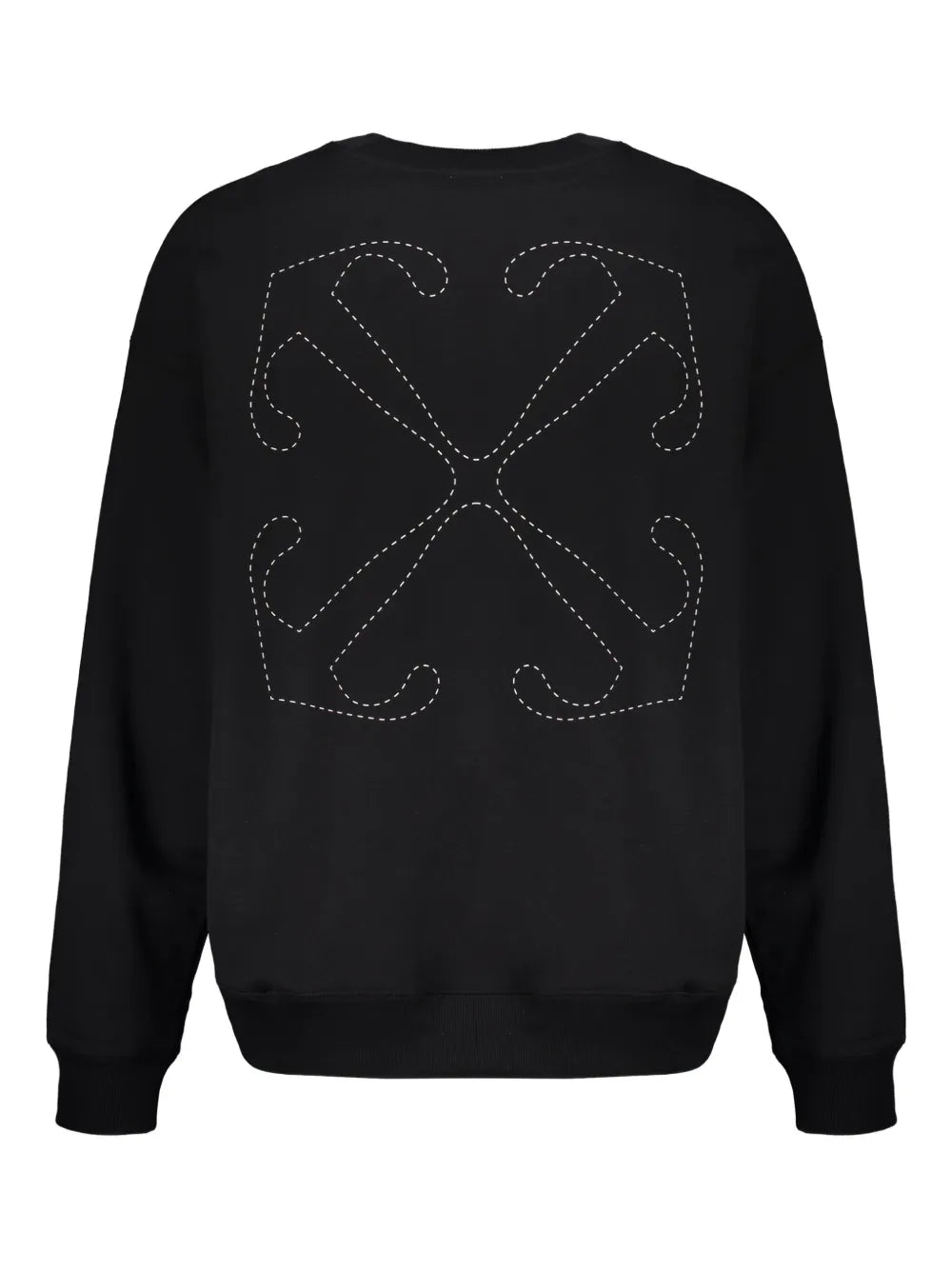 Off-White sudadera de canalé