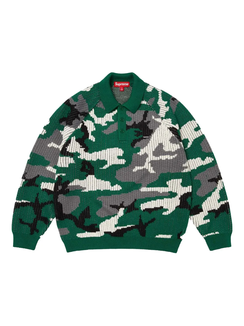 Supreme playera tipo polo Small Box - Verde - imagen 1