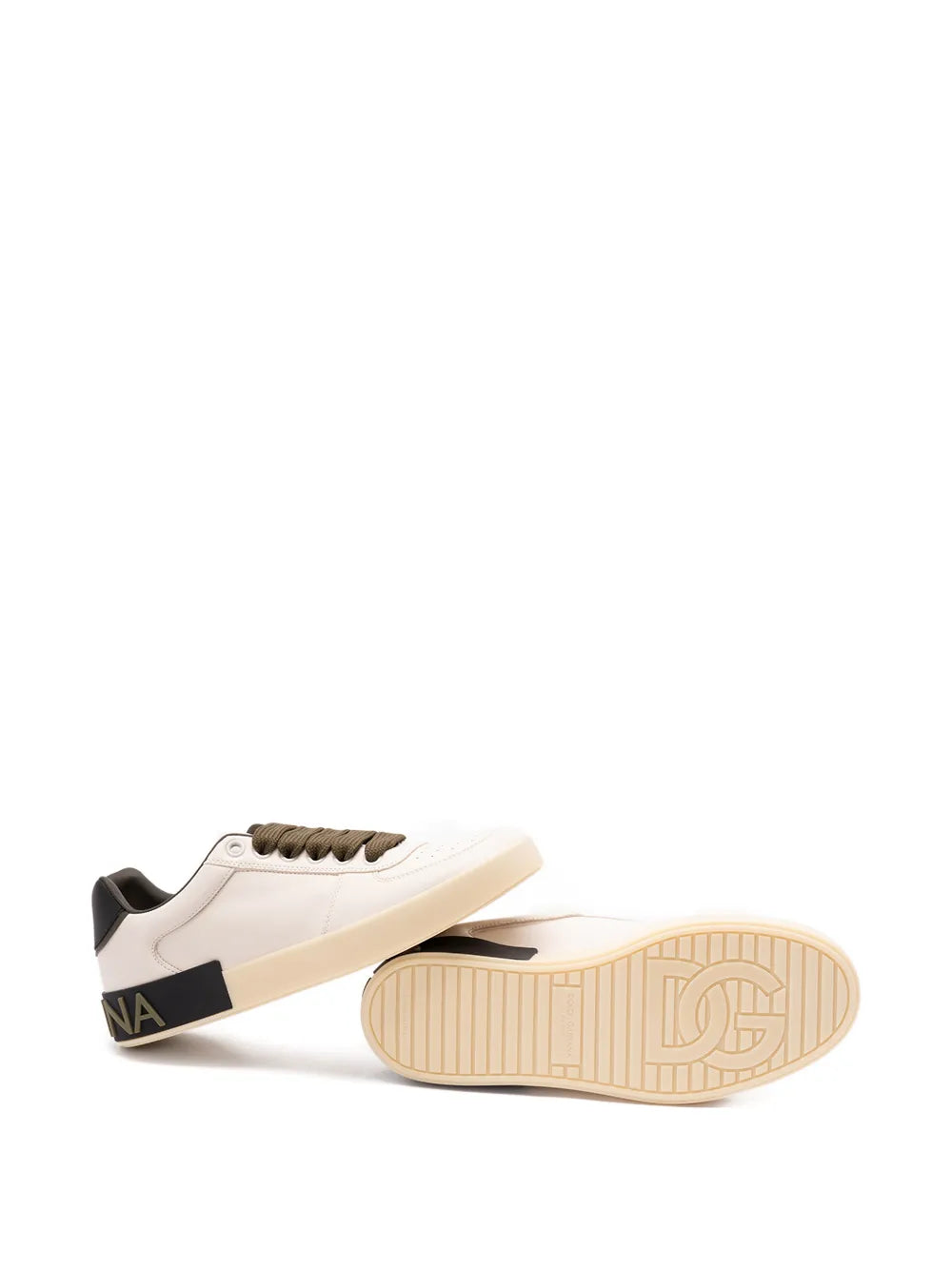 Dolce & Gabbana tenis con agujetas y perforaciones
