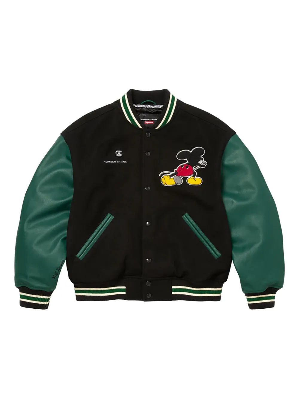 Supreme chamarra universitaria Mickey - Negro - imagen 1