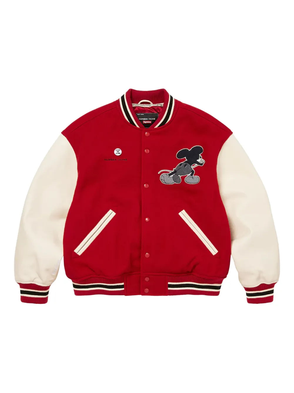 Supreme chamarra universitaria Mickey - Rojo - imagen 1