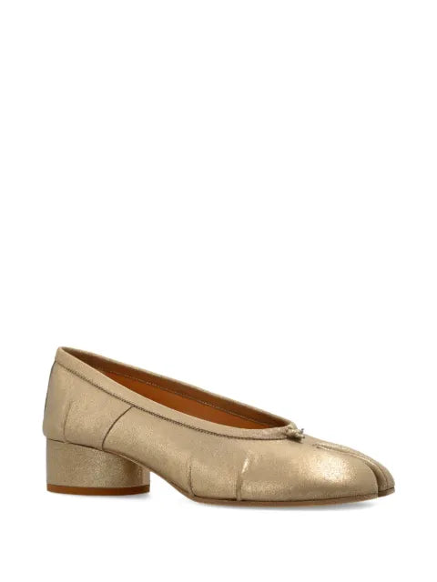 Maison Margiela zapatillas con tacón cuadrado - Dorado - vista 2