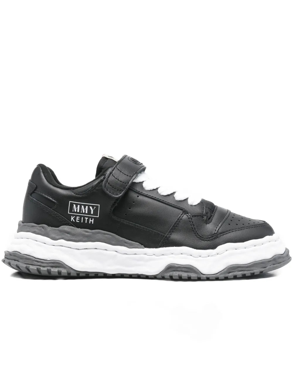 Maison MIHARA YASUHIRO tenis con cierre autoadherente - negro