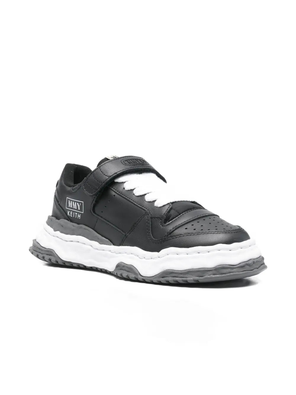 Maison MIHARA YASUHIRO tenis con cierre autoadherente - negro