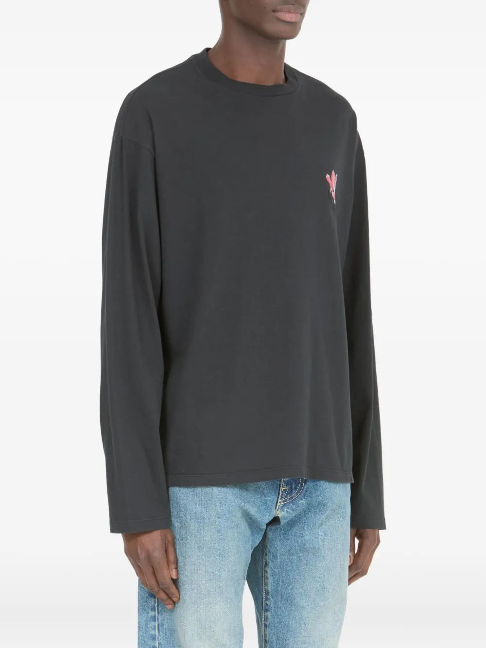 Maison Margiela playera manga larga con estampado floral - Gris - imagen 4