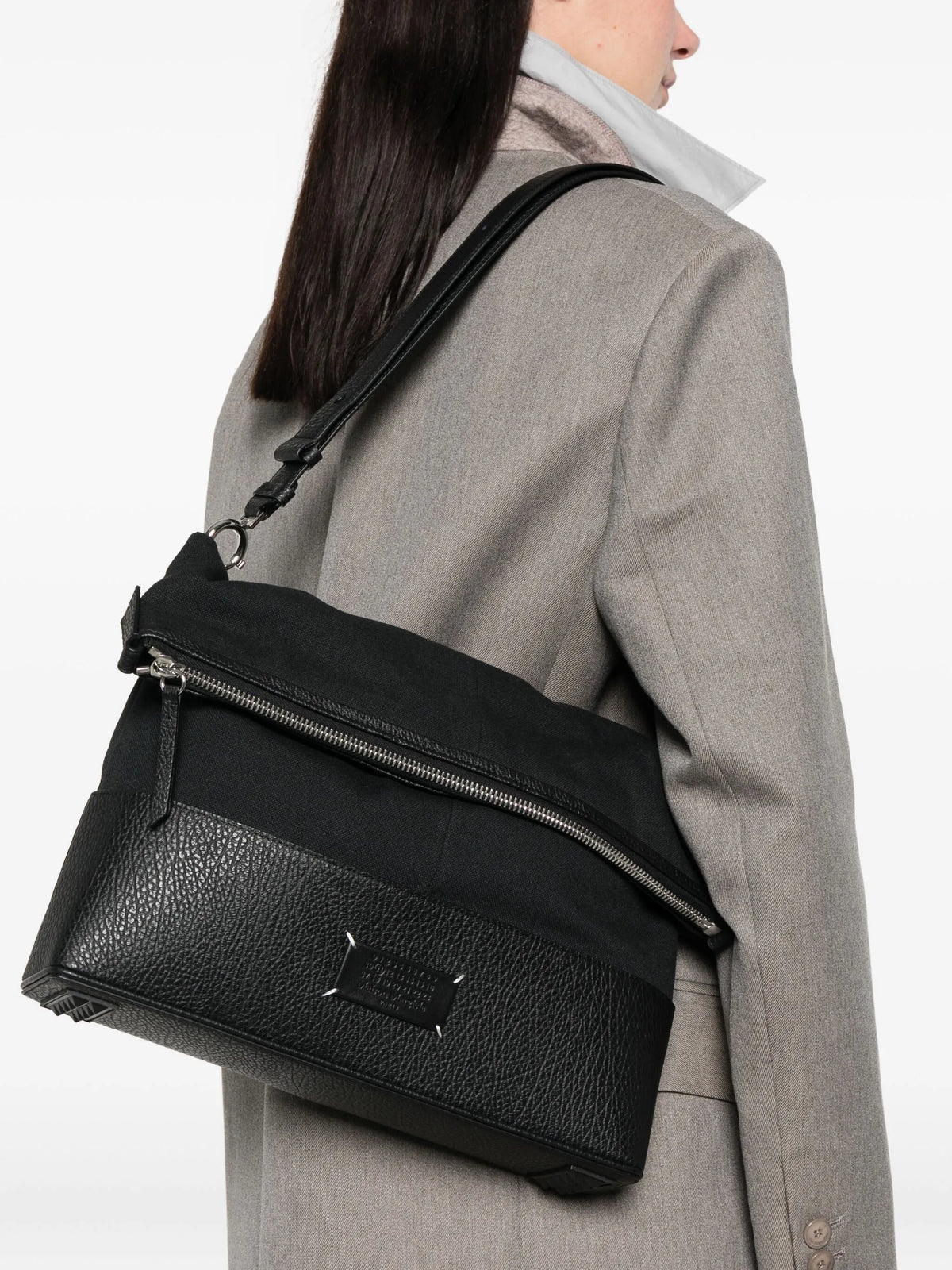 Maison Margiela bolsa de hombro 5AC mediana - Negro - imagen 2