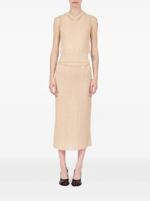 Maison Margiela chaleco con cuello de playera tipo polo - imagen 2