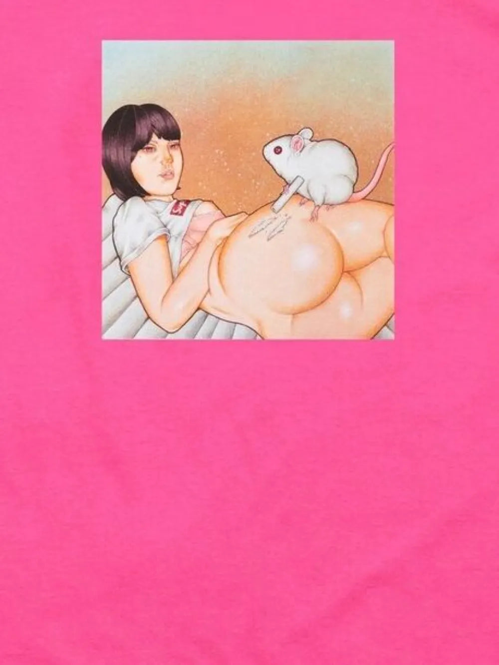 Supreme playera con motivo de ratón - Rosado - imagen 2