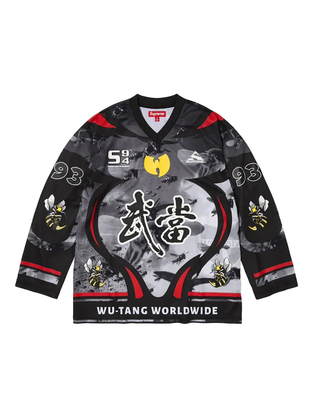 Supreme playera manga larga en colaboración con Wu-Tang Clan - Gris - imagen 1