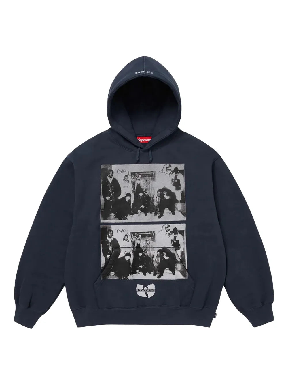 Supreme hoodie con estampado gráfico en colaboración con Wu-Tang Clan - Azul - imagen 1