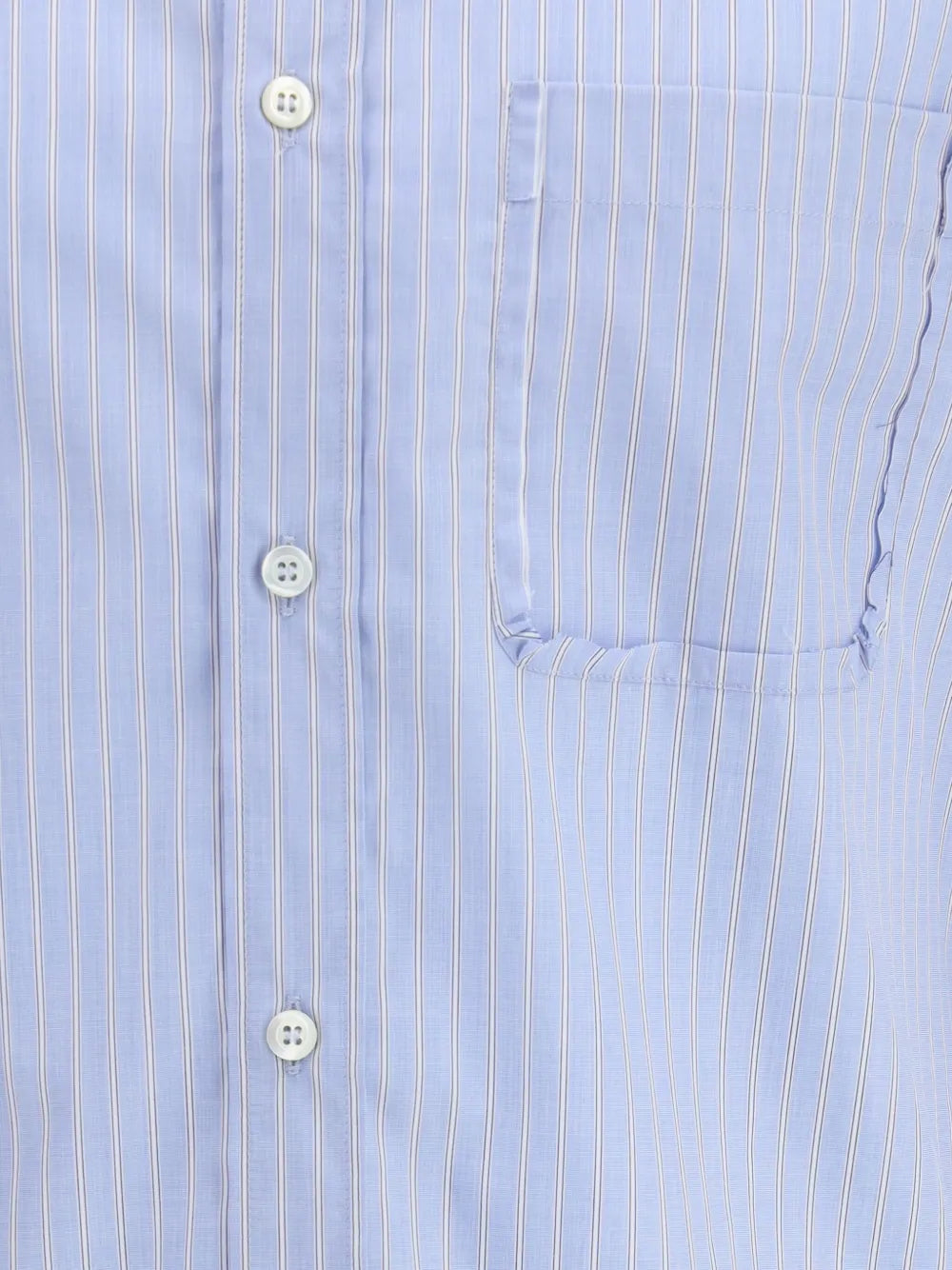 Maison Margiela camisa con bolsillo a rayas - Azul - imagen 3