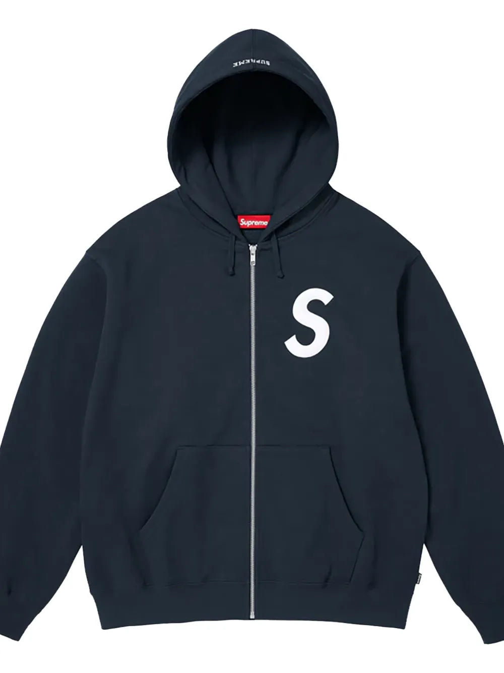 Supreme hoodie S con logo y cierre - Azul - imagen 2