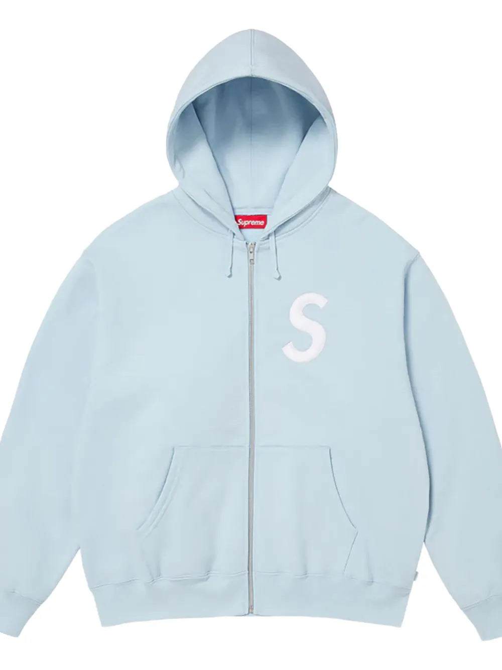 Supreme hoodie S con logo y cierre - Azul - imagen 2