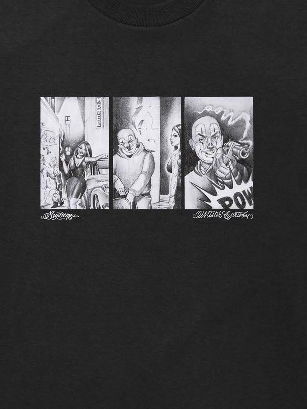 Supreme playera Mister Cartoon Pow - Negro - imagen 2