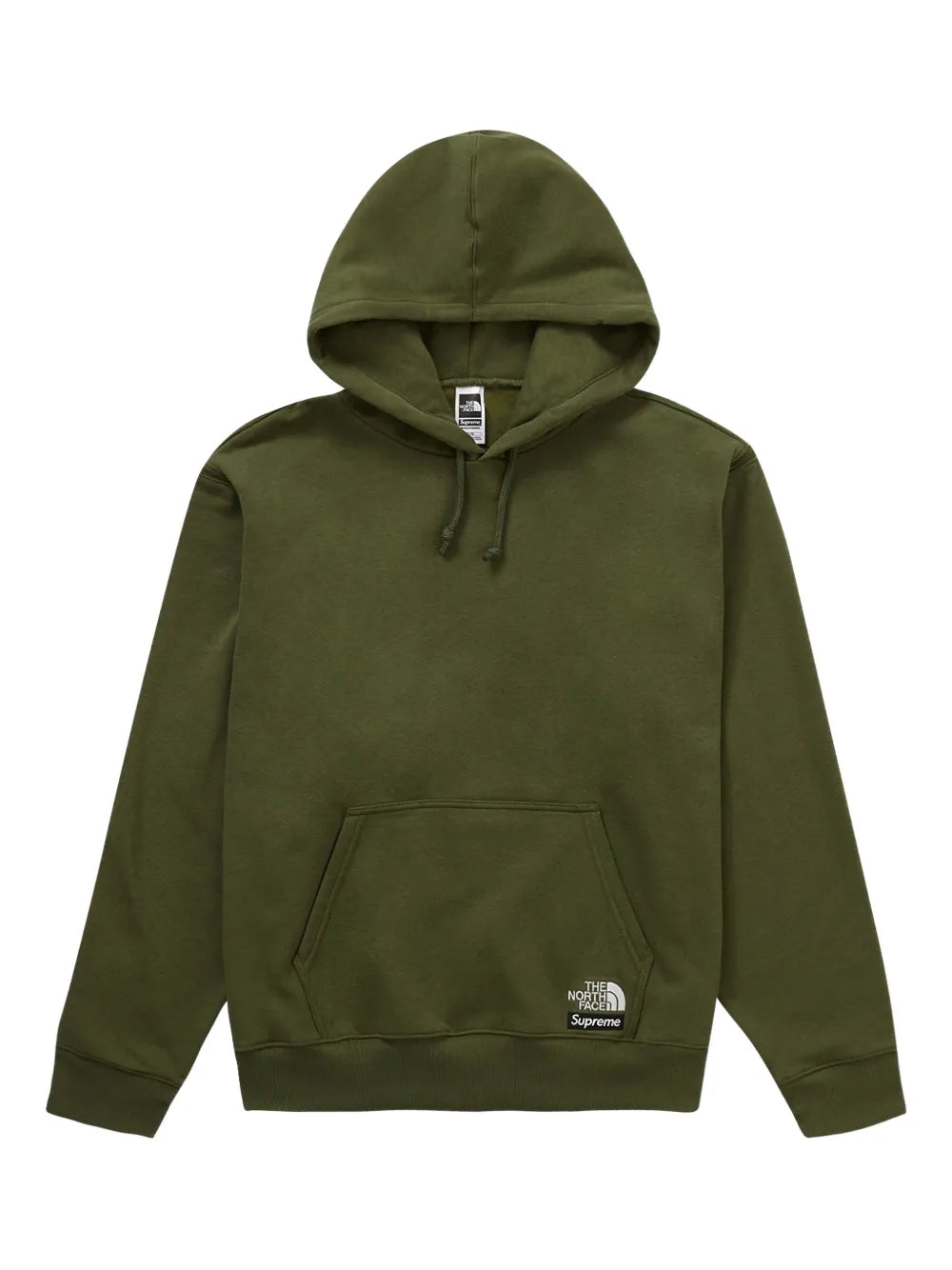 Supreme hoodie con calentador de manos en colaboración con The North Face - Verde - imagen 1