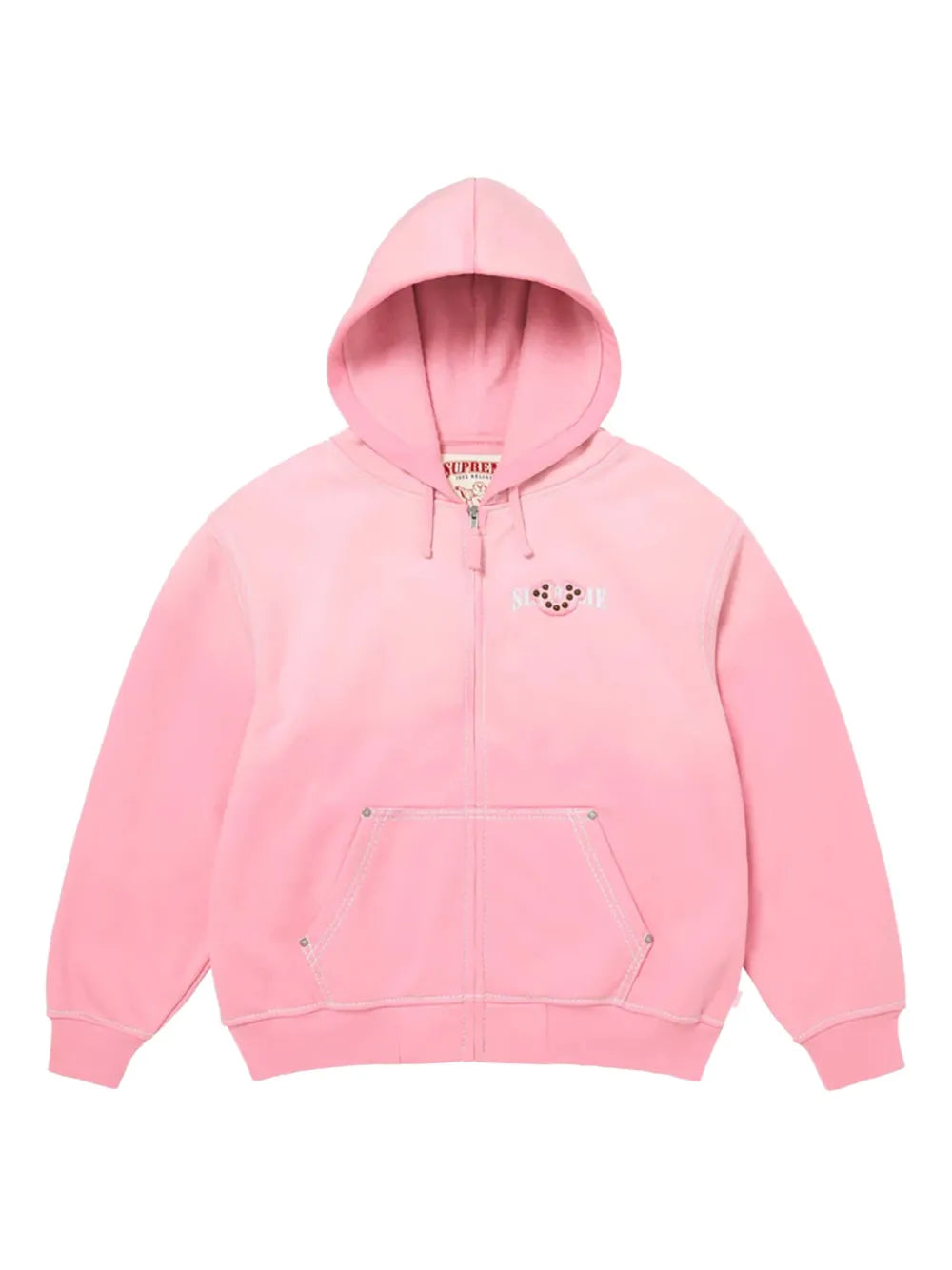 Supreme hoodie con cierre en colaboración con True Religion® - Rosado - imagen 1
