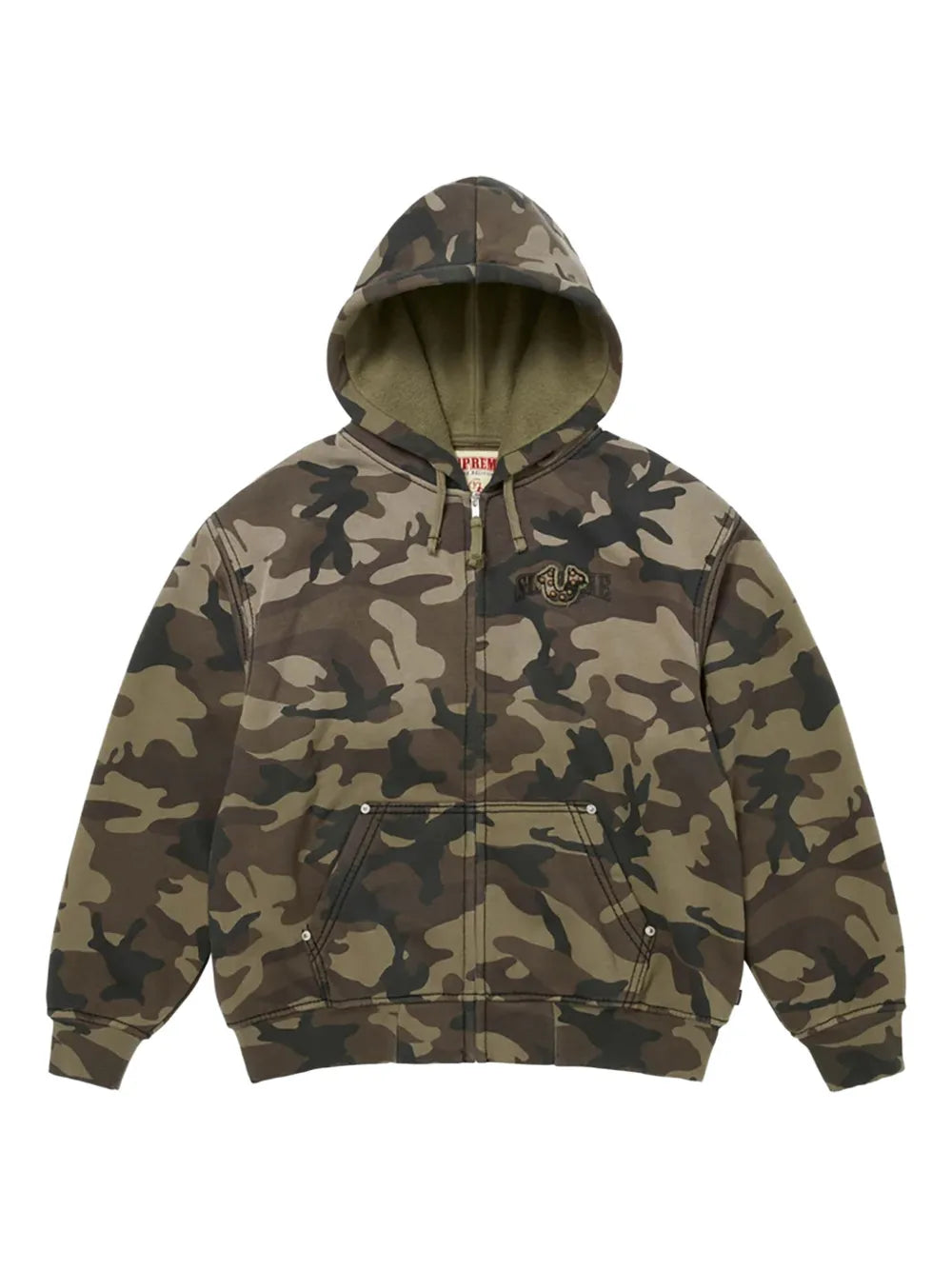 Supreme sudadera con cierre de Moncler Genius x True Religion - Verde - imagen 1