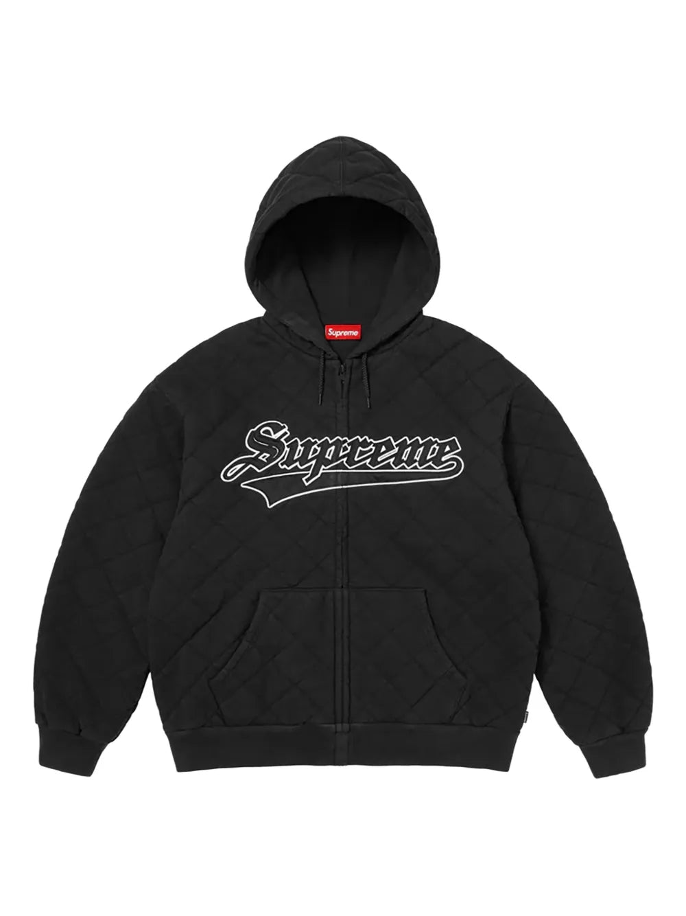 Supreme suéter capitonado con capucha - Negro - imagen 1